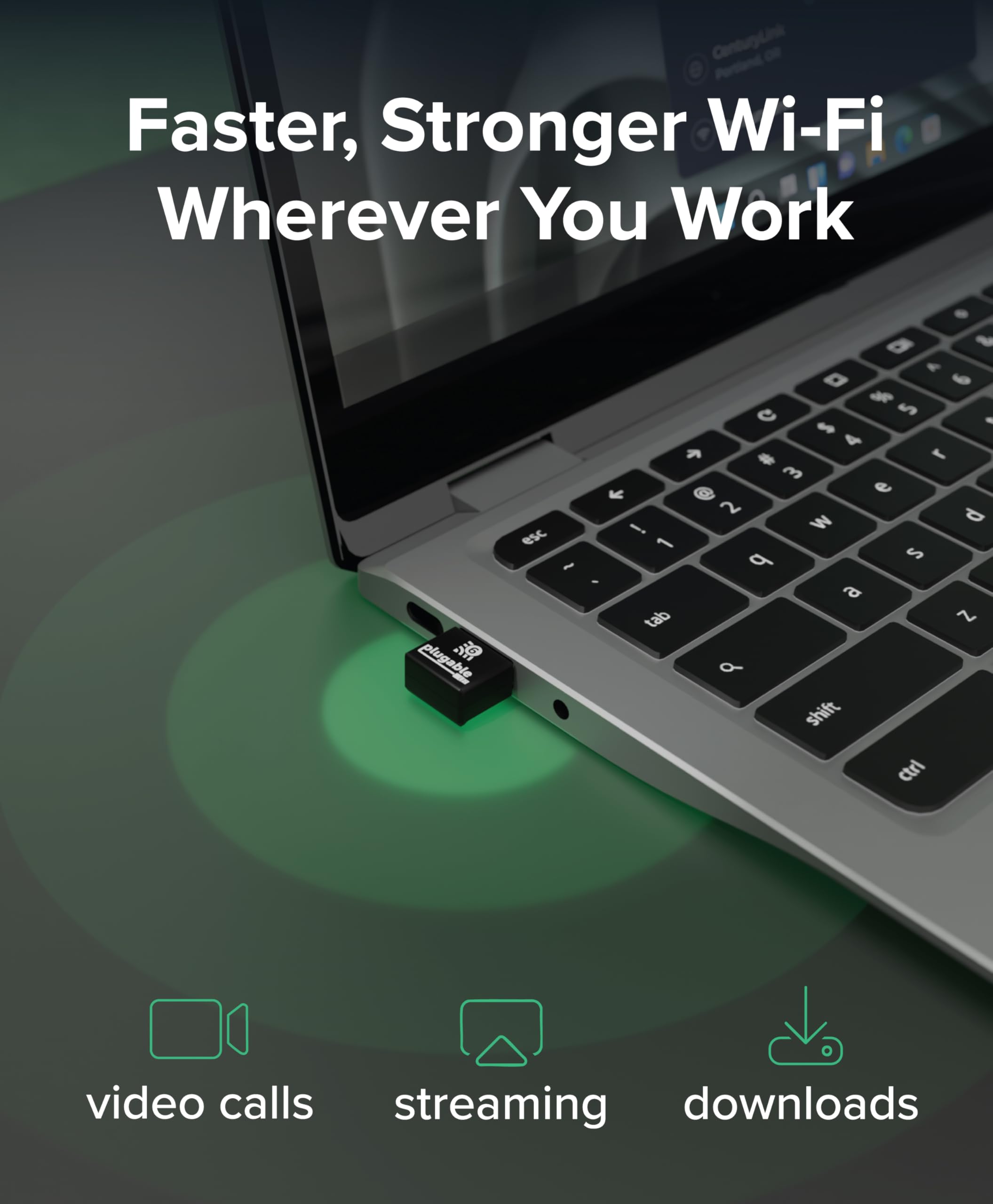 Amazon.com: Plugable USB WiFi Adapter AX180 (RTL8832BU) – Dual